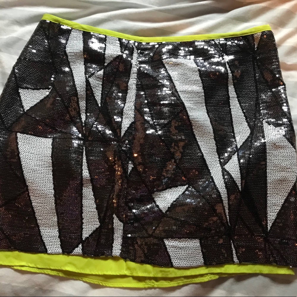 sequin skirt